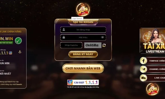 Đăng ký tài khoản để chơi Keno lộc phát Sunwin